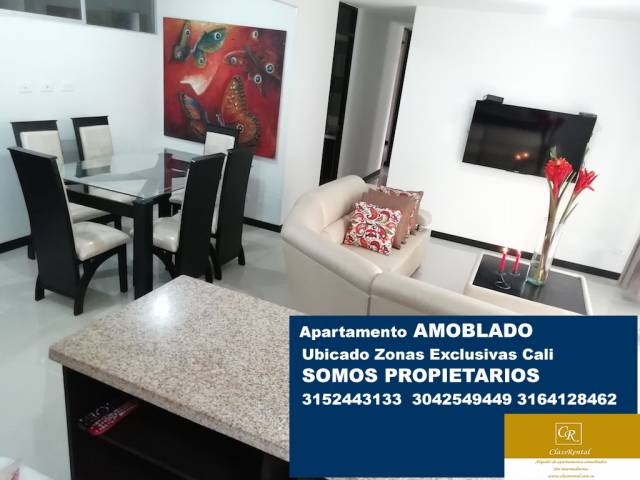 AMPLIO APARTAMENTO AMOBLADO. NORTE BARRIO LA FLORA