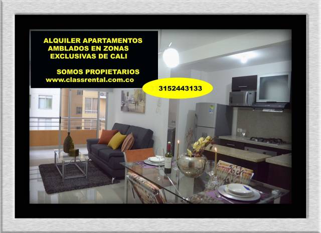 apartamento amoblado zona exclusiva cali norte ( propietario)