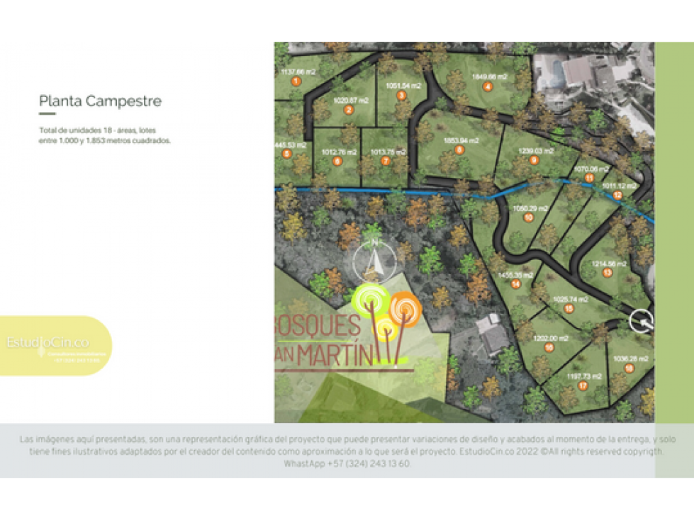 Proyecto Bosques de San Martin-Venta de lotes campestres en Sabaneta