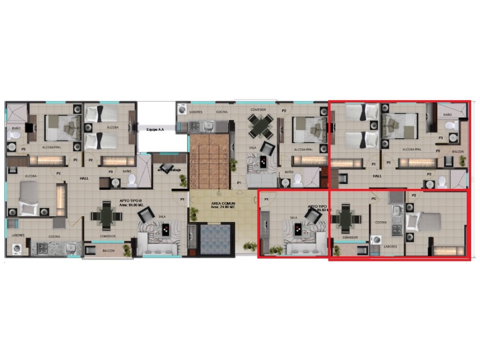 Se vende Apartamento en Nuevo Horizonte, Barranquilla