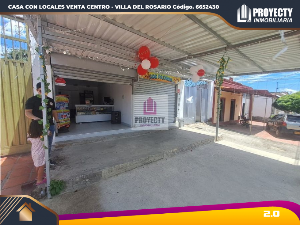 CASA CON LOCALES VENTA CENTRO - VILLA DEL ROSARIO