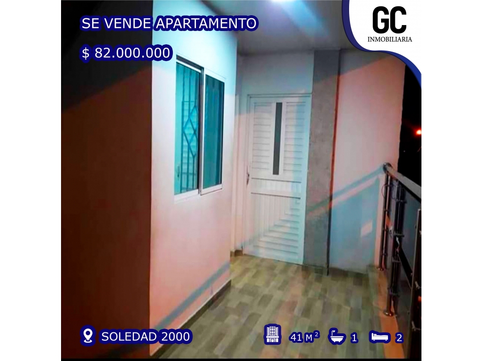 Se vende apartamento / Soledad 2000 Soledad