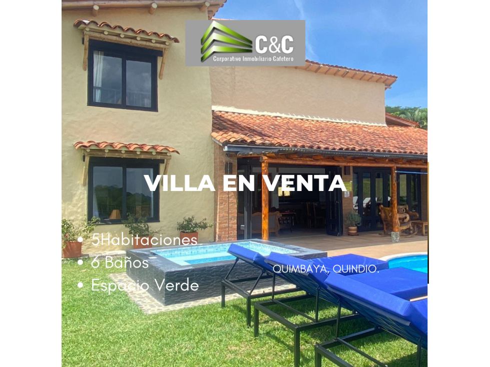 VILLA EN QUIMBAYA CON ALTA RENTABILIADAD 3725