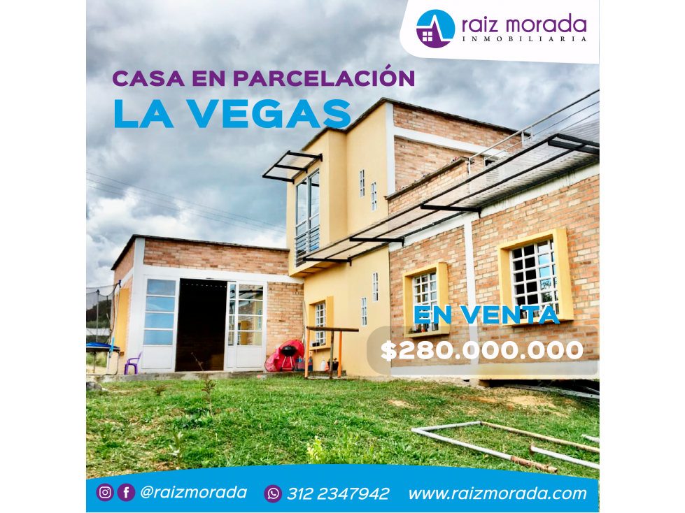 VENDO CASA CAMPESTRE EN LAS VEGAS