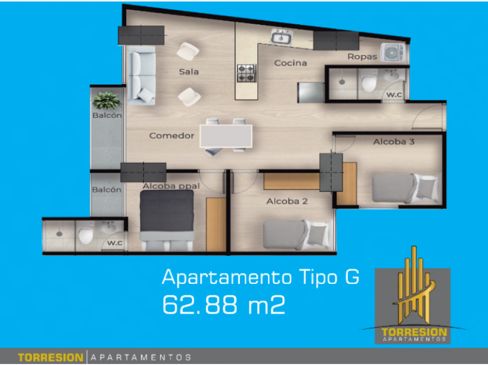 SE VENDE APARTAMENTO SOBRE PLANOS EN SABANETA