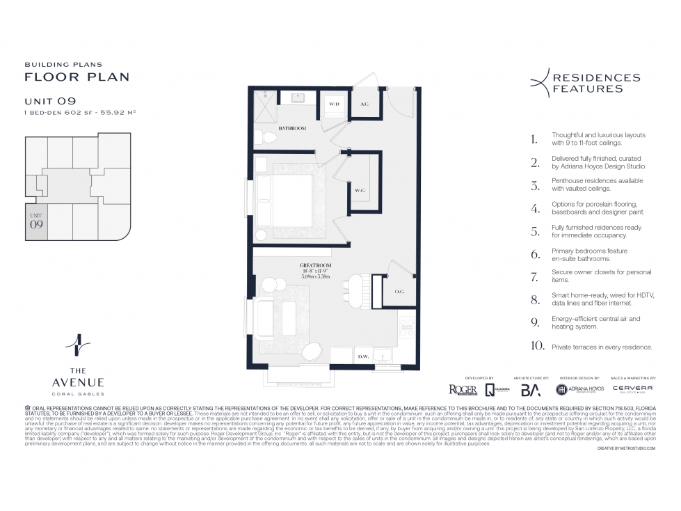 VENTA APARTAMENTO 55.9 M2 THE AVENUE CORAL GABLES, FLORIDA