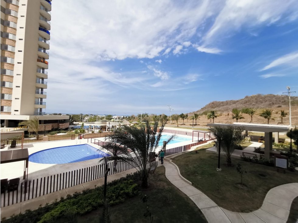 ARRIENDO APARTAMENTO AMOBLADO EN AGUAMARINA, VÍA A CARTAGENA