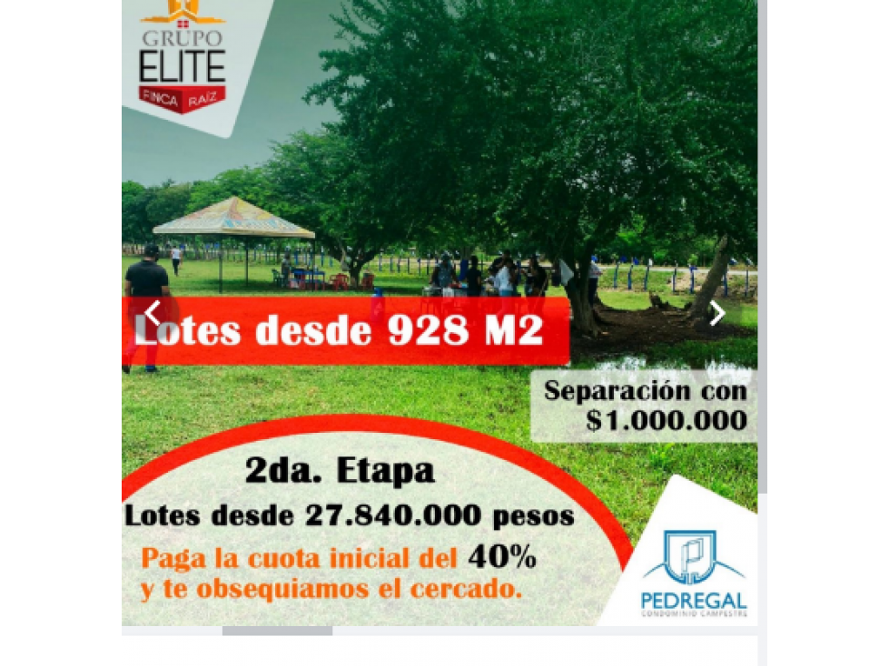 Venta de lotes Campestres Pedregal en las Piedras Bolívar - Colombia