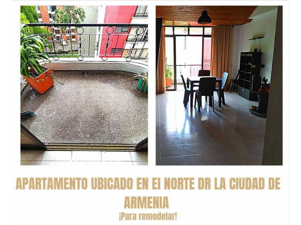 APARTAMENTO EN EL NORTE DE ARMENIA  41-05