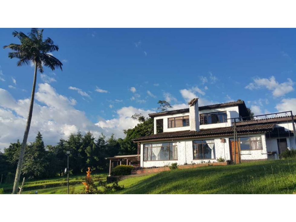 Casa campestre con hermosa vista y paisajes que enamoran