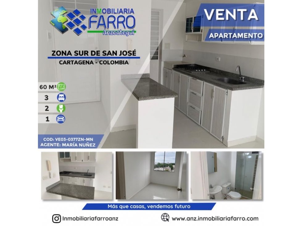 EN VENTA APARTAMENTO CARTAGENA VE03-0377ZS-MN