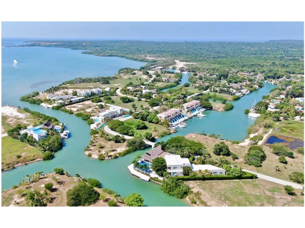 Venta Lote con muelle en Marina de Barú, Cartagena